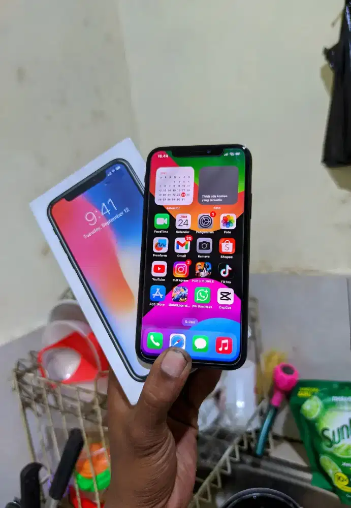 Iphone x mulus 256gb fulset siap pakai