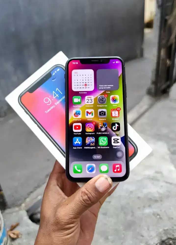 Iphone x mulus 256gb fulset siap pakai