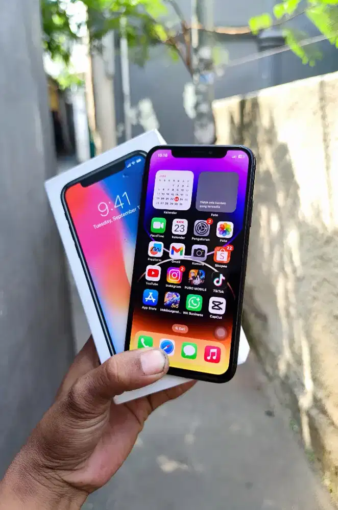 Iphone x mulus 256gb fulset siap pakai