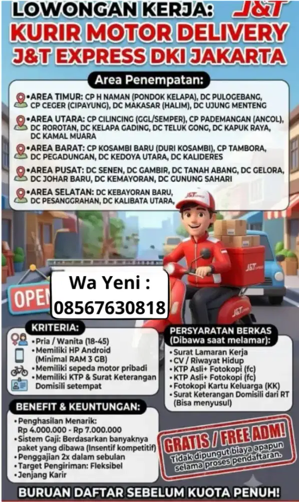 Lowongan kerja J&T