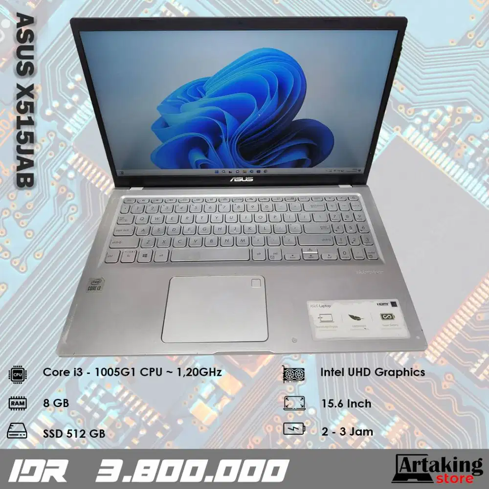Asus X515JAB - Core i3 - Gen 10 th - Ram 8 GB - SSD 512 GB
