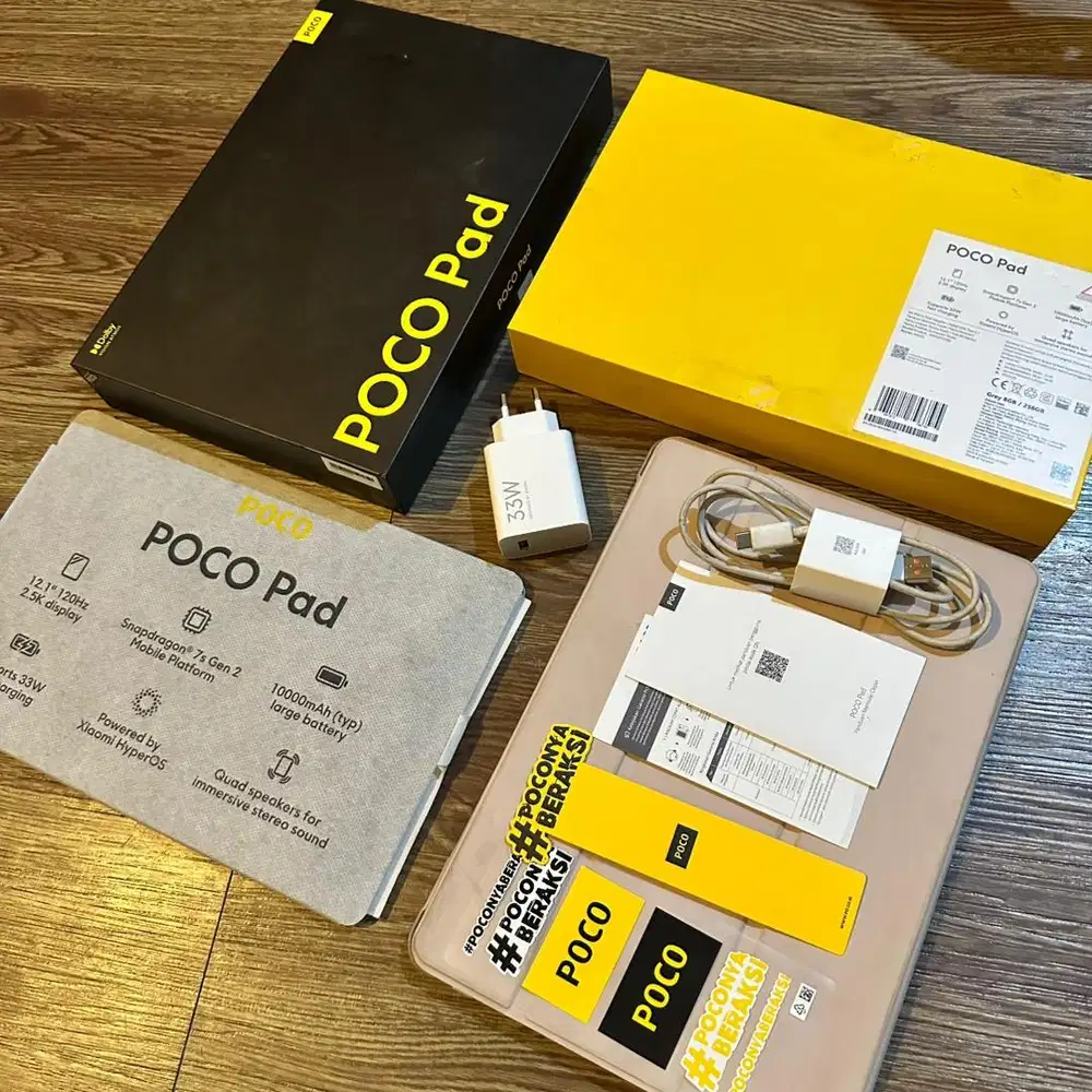 xiaomi poco pad 8/256gb fullset like new resmi