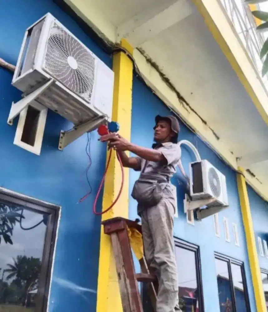 SERVICE AC, BONGKAR PASANG AC, CUCI AC TAMBAH/ISI FREON, VAKUM AC DLL