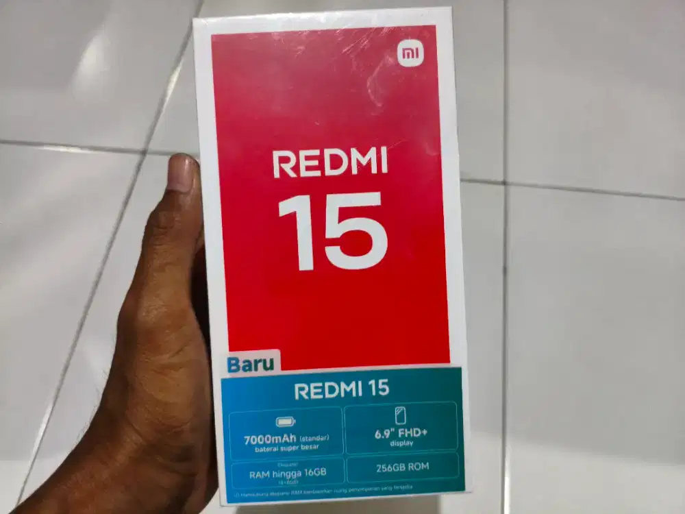 redmi 15 8/256 baru segel