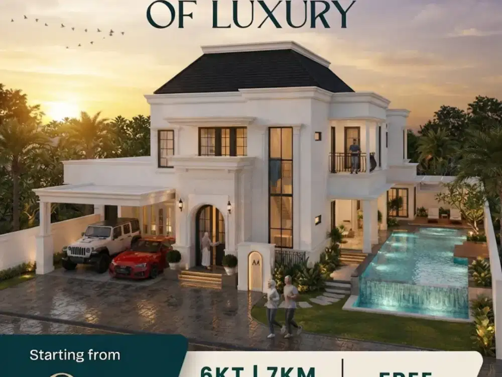 Jual Rumah American Style Sleman Jogja Dekat Kota, SHM Ready Free Private Pool