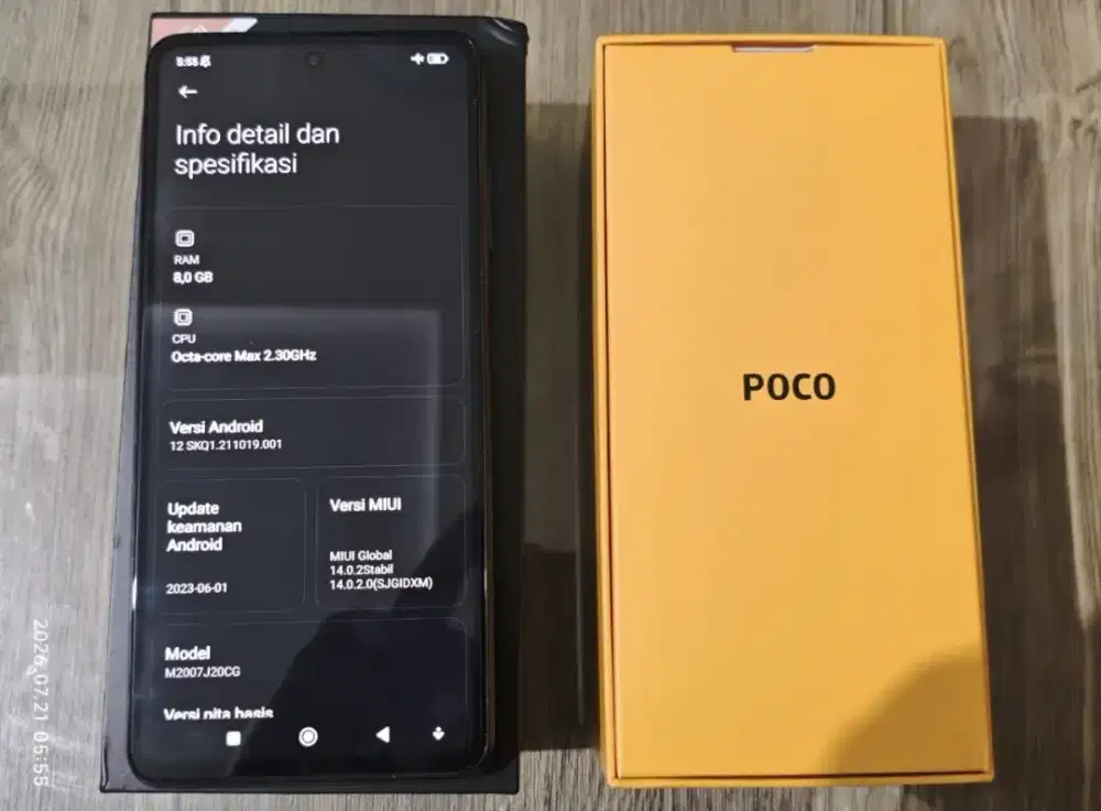 DIJUAL HP POCO X3.Kondisi Mulus dijamin.Tidak pernah Jatuh Aman.
