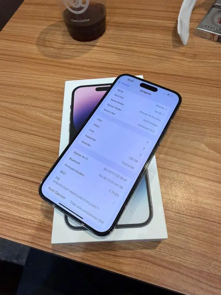 Iphone 14 promax 128GB ex resmi ibox fulset mulus ferfect
