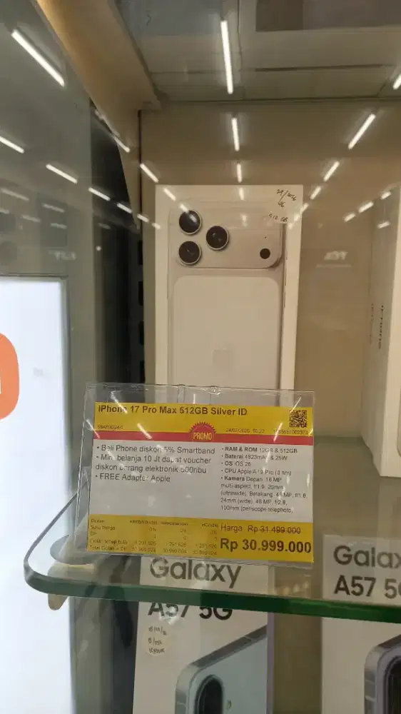 PROMO CICILAN BUNGA 0% HOME CREDIT ( IPHONE 17 PRO MAX 512GB )