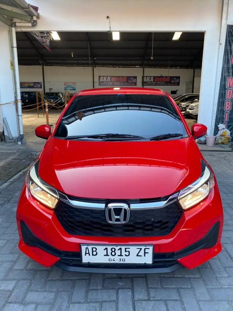 Honda Brio E Matic 2025 Merah KM6rb Perak Like New Full Original Murah
