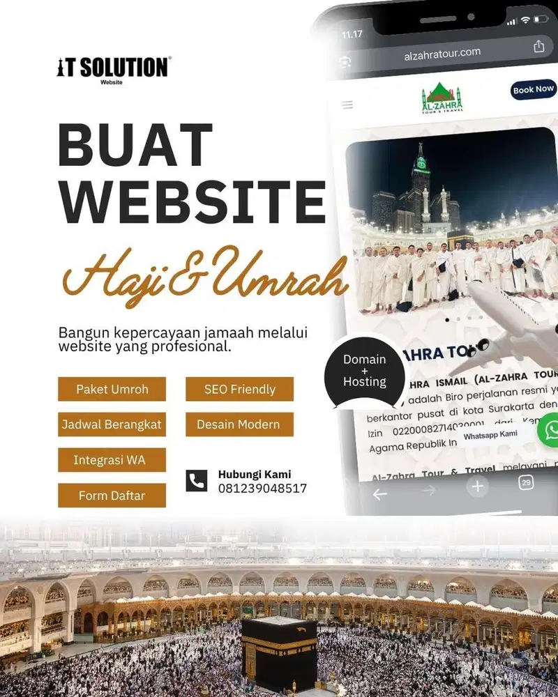 Jasa Pembuatan Website Travel Haji dan Umrah Profesional di Denpasar