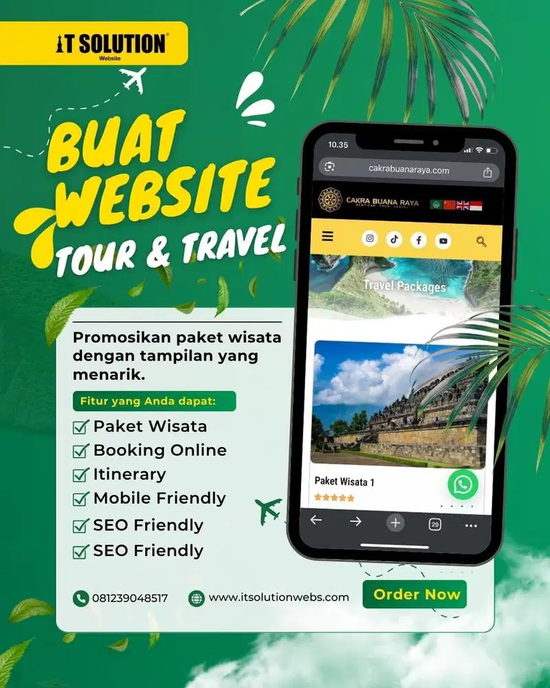 Jasa Pembuatan Website Tour dan Travel Profesional di Denpasar