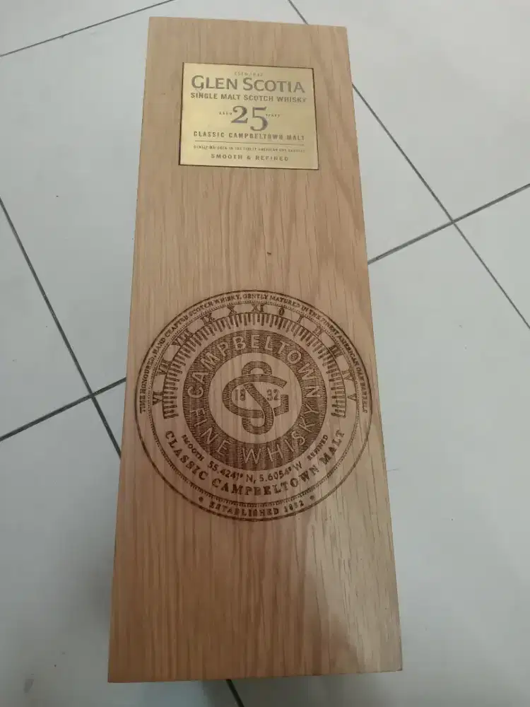 kotak kayu bekas wine bagus mulus unik cod menteng