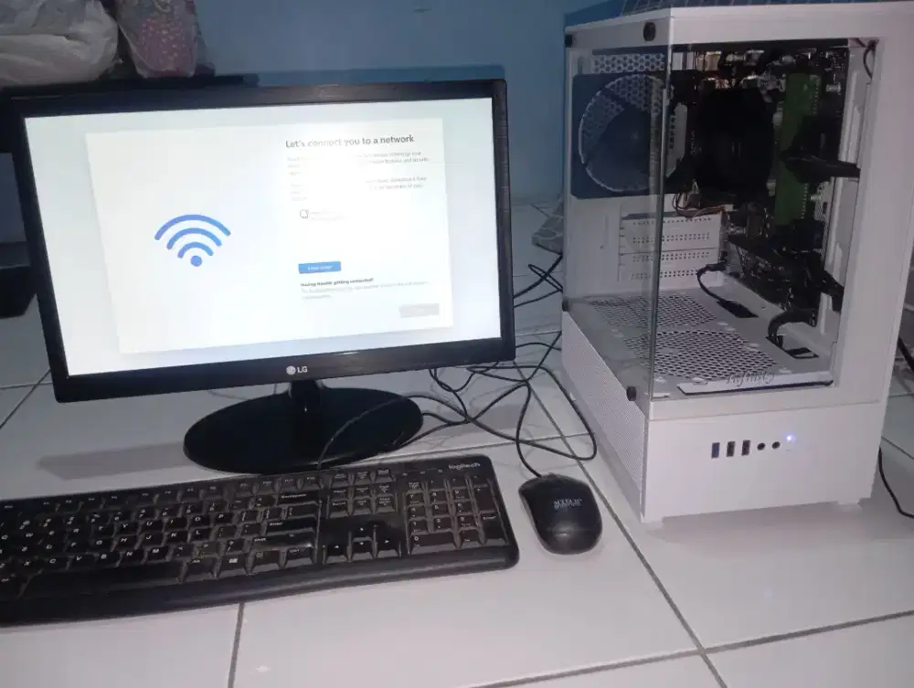 FULLSET PC AMD RYZEN 5 4600G + MONITOR 20 INCH