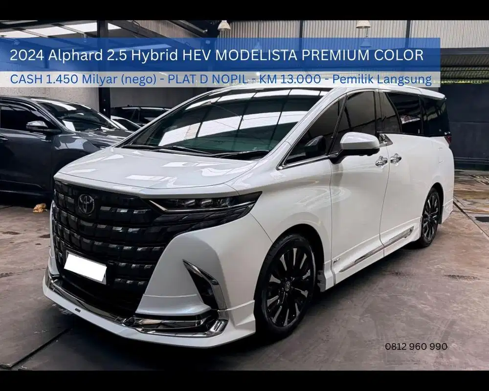 2024 Alphard 2.5 Hybrid 2.5 CVT Modelista Premium Color BANDUNG
