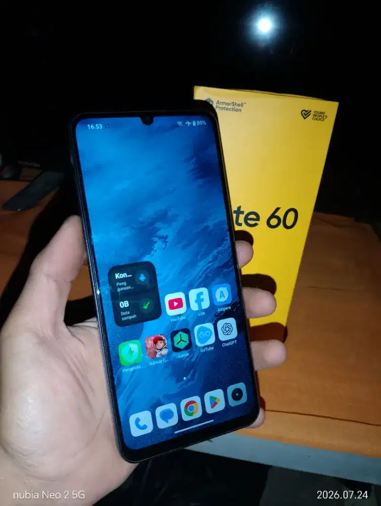 Realme note 60 6+12gb/128gb Fullset ori normal
