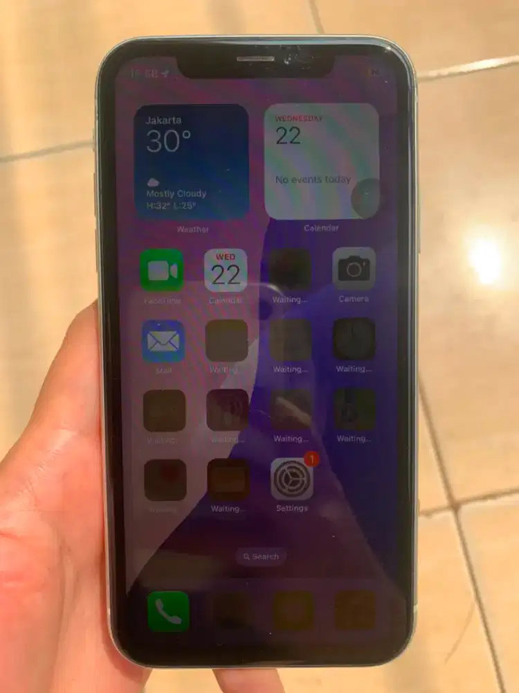 Iphone XR 128GB Lengkap Icloud Face ID True Tone Sinyal Semua Ama