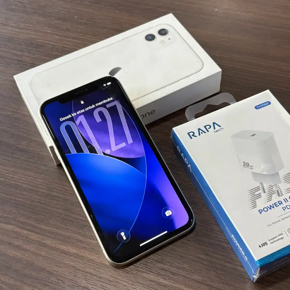 IPhone 11 64GB [ White ] Garansi Resmi iBox