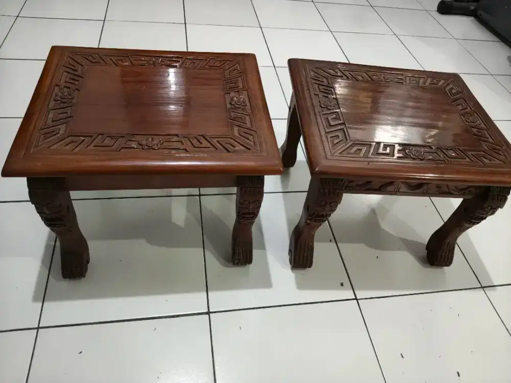 Meja sudut full jati