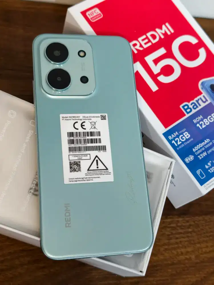 Redmi 15C 6/128 second resmi Juni 2027