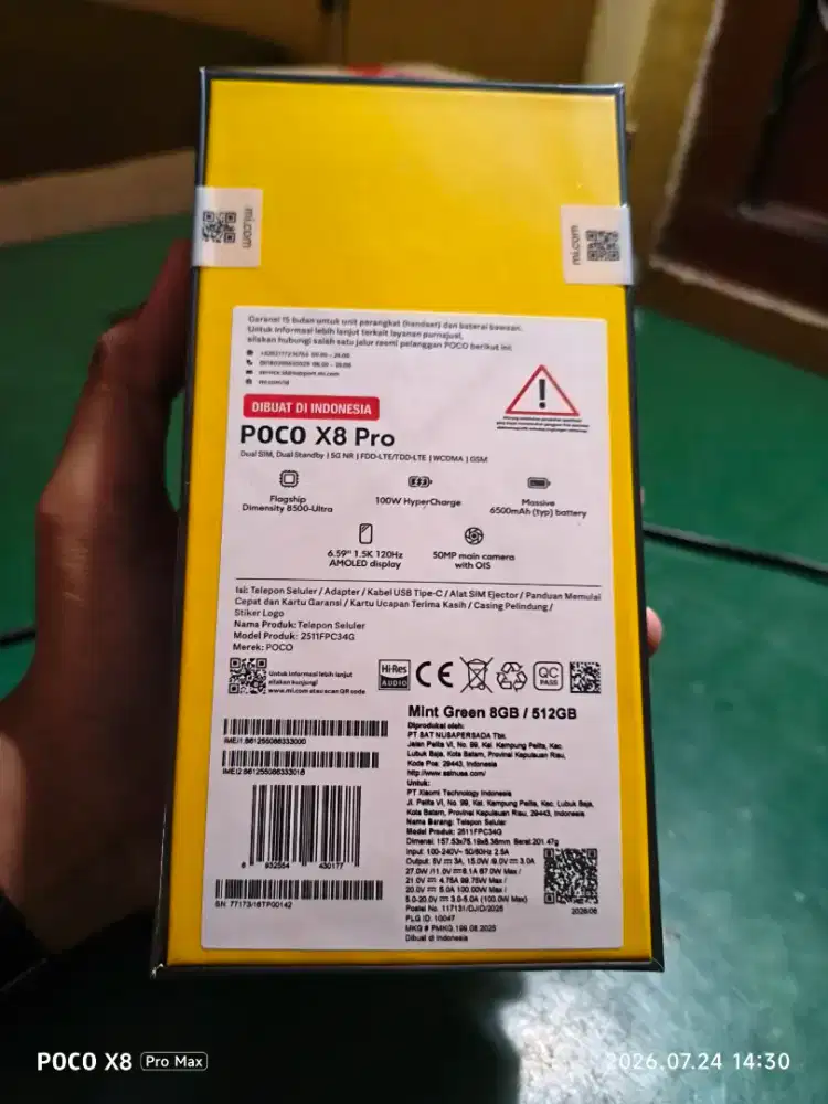 Poco X8 Pro 8/512 New BNIB