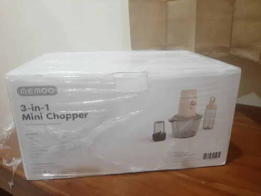 BNIB MEMOO 3 in 1 Chopper 250w