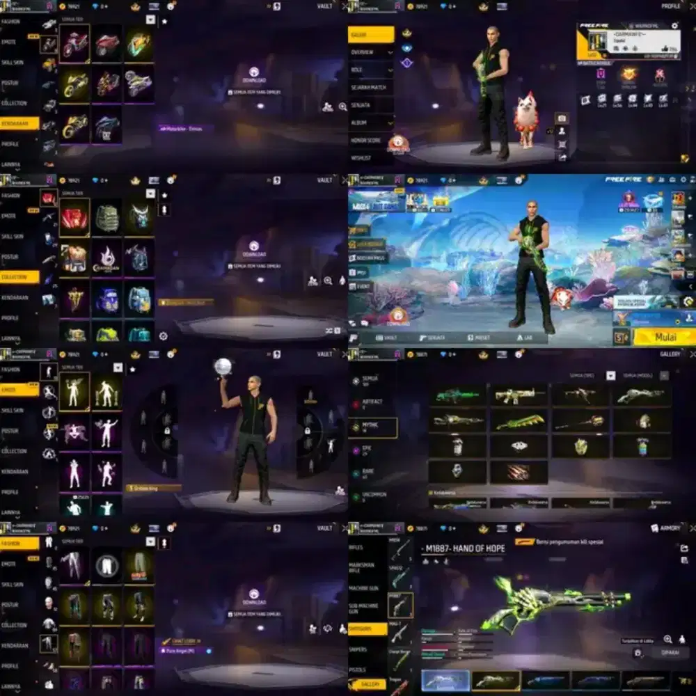 Jual Akun FF sultan termurah 100% Asli Real Amanah & Tepercaya