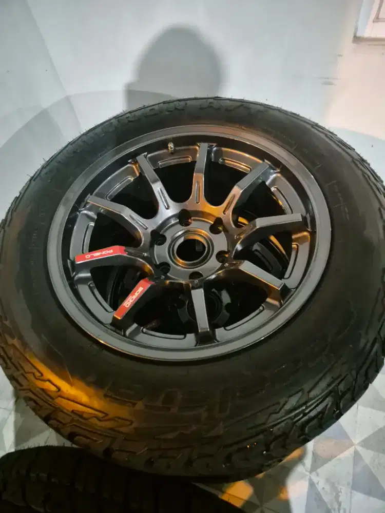 Ban R18 265/60 omikron baru dan Velg hsr ponelo r18
