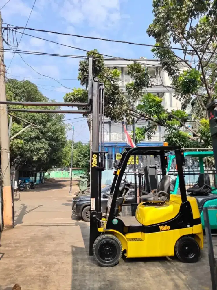Forklift Yale 1,5 Ton,Matic,Tiang 3 Meter,Mesin Yanmar,Tahun 2018
