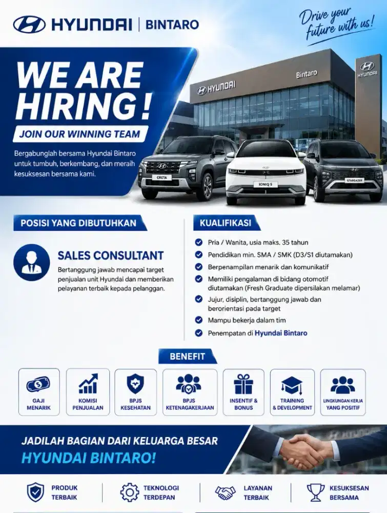 Dibutuhkan Marketing Sales