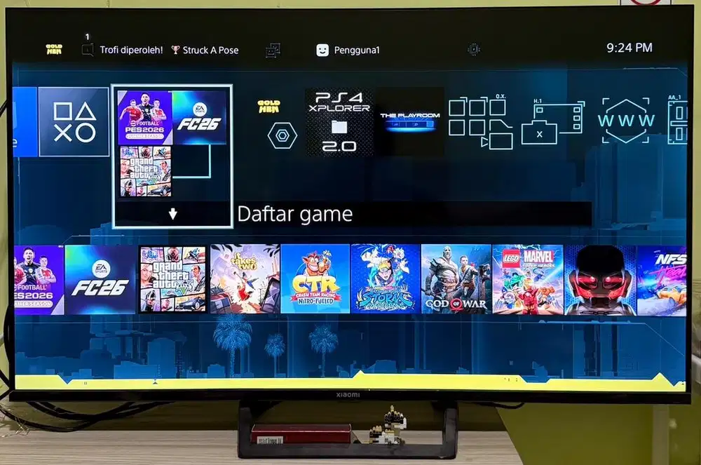 PS4 Slim 1TB FW 12.02 + 2 Stick (mulus & full game)