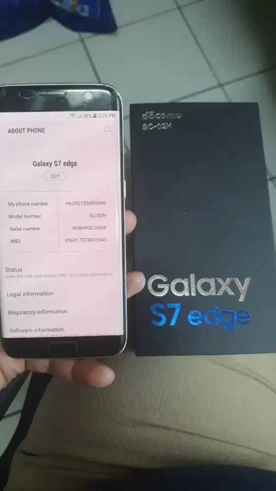 Samsung S7 edge DoCoMo 4/32 unit dan dus