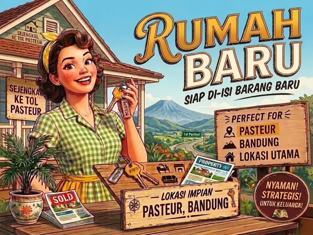 JUAL RUMAH DI PASTEUR, SUKARAJA, GUNUNG BATU, BANDUNG KOTA.