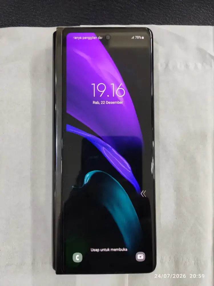 Samsung galaxy z fold 2 12gb 256gb fisik mulus hp normal semua