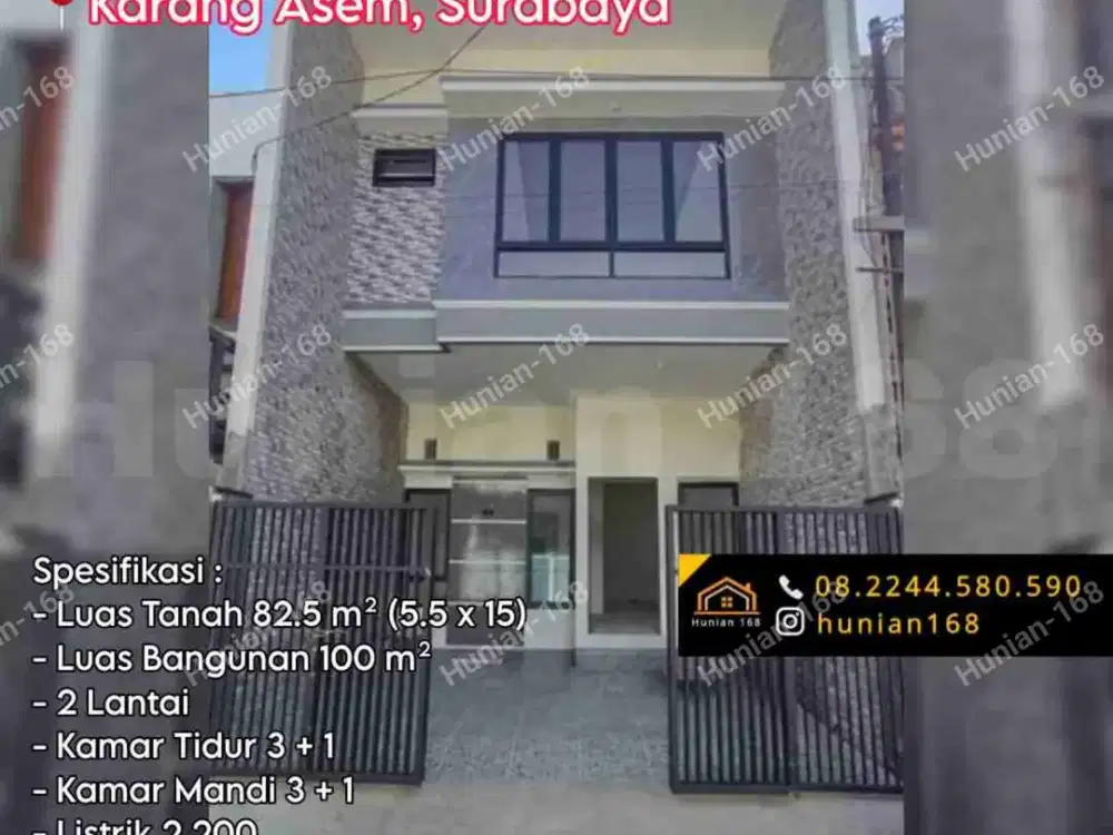 Jual Rumah Baru Perumahan Karang Empat Besar Asem Surabaya Timur Lebo Agung Ploso Timur Indah Virgo Leo Aries Gemini Kanser Scorpio Libra