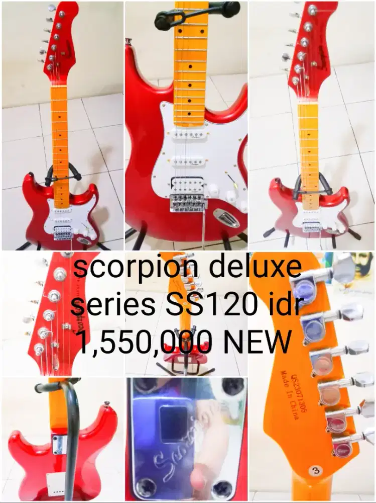 Gitar listrik Stratocaster scorpion deluxe ss120