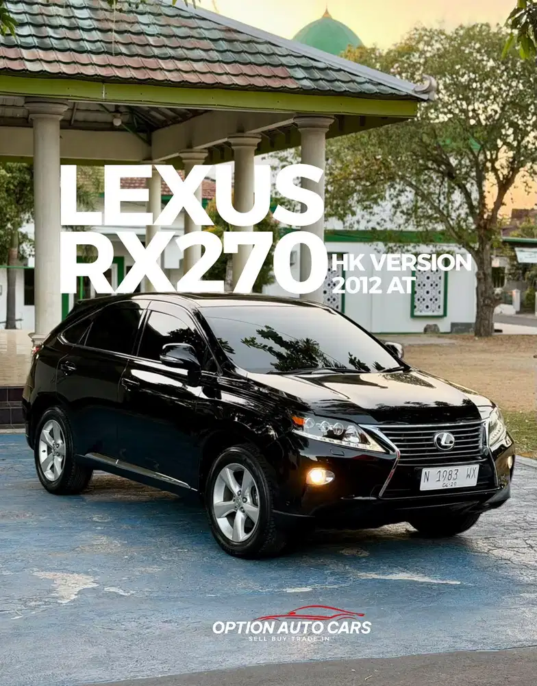 (DP 50jt) Lexus RX270 HK Version Th 2012 KM 70rb