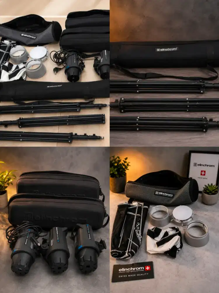 JUAL ELINCHROM STUDIO LIGHTING KIT ORIGINAL