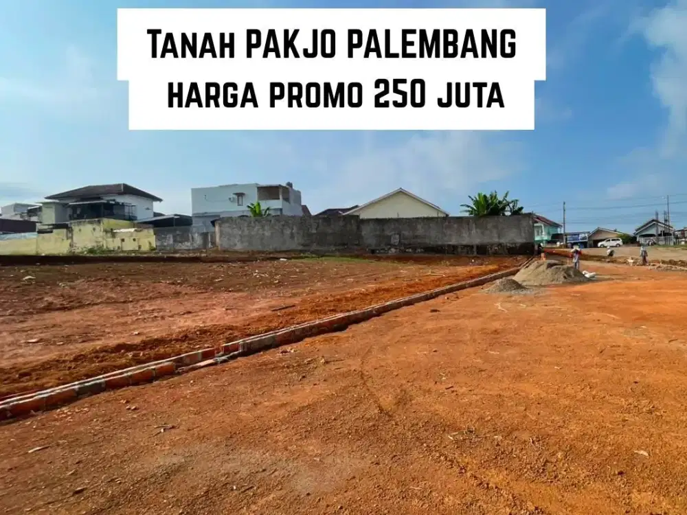 TANAH PAKJO HARGA 250 JUTA PALEMBANG