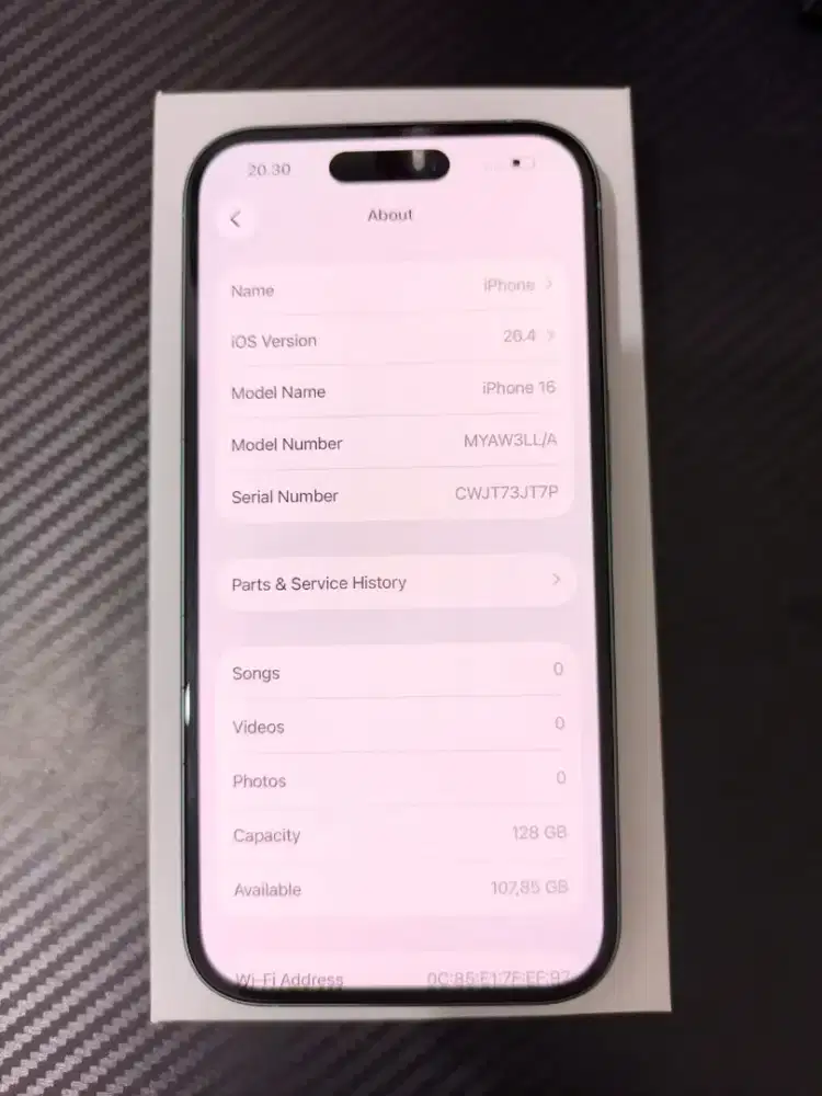 iPhone 16 (basic bukan pro, plus) 128GB Ex Inter Like New - No TT/BT