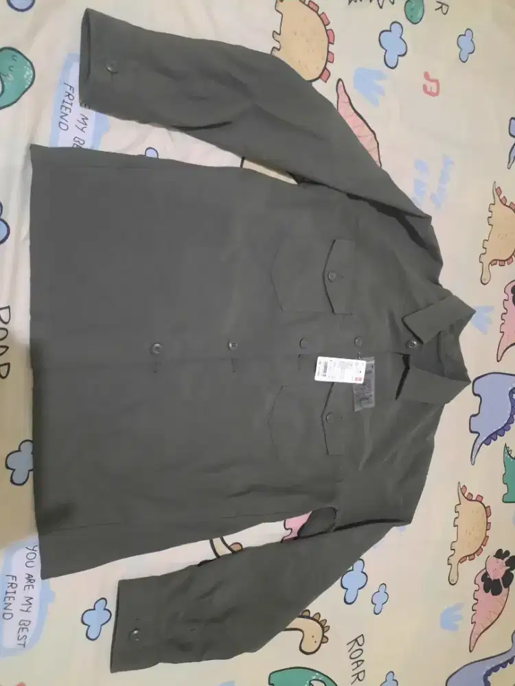 jaket kemeja uniqlo
