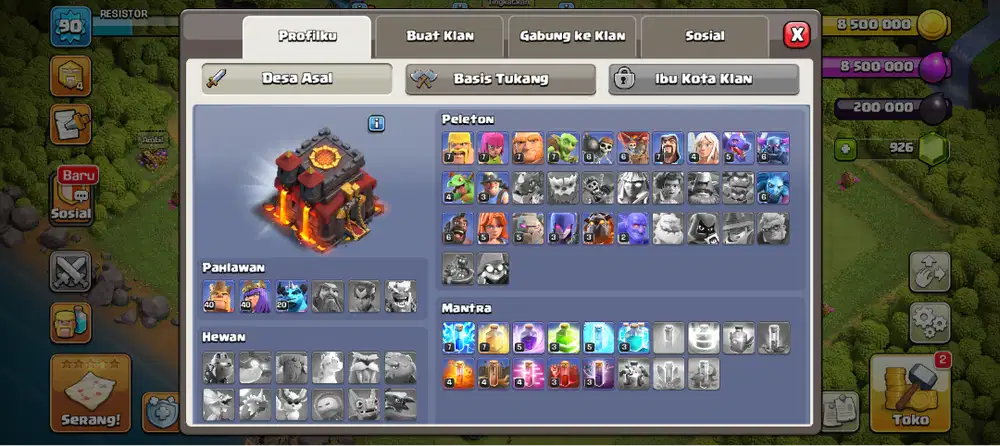 Akun coc jual murah