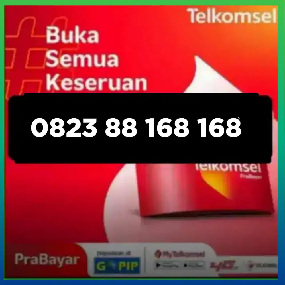 Nomor cantik Telkomsel kartu as super hoki 168