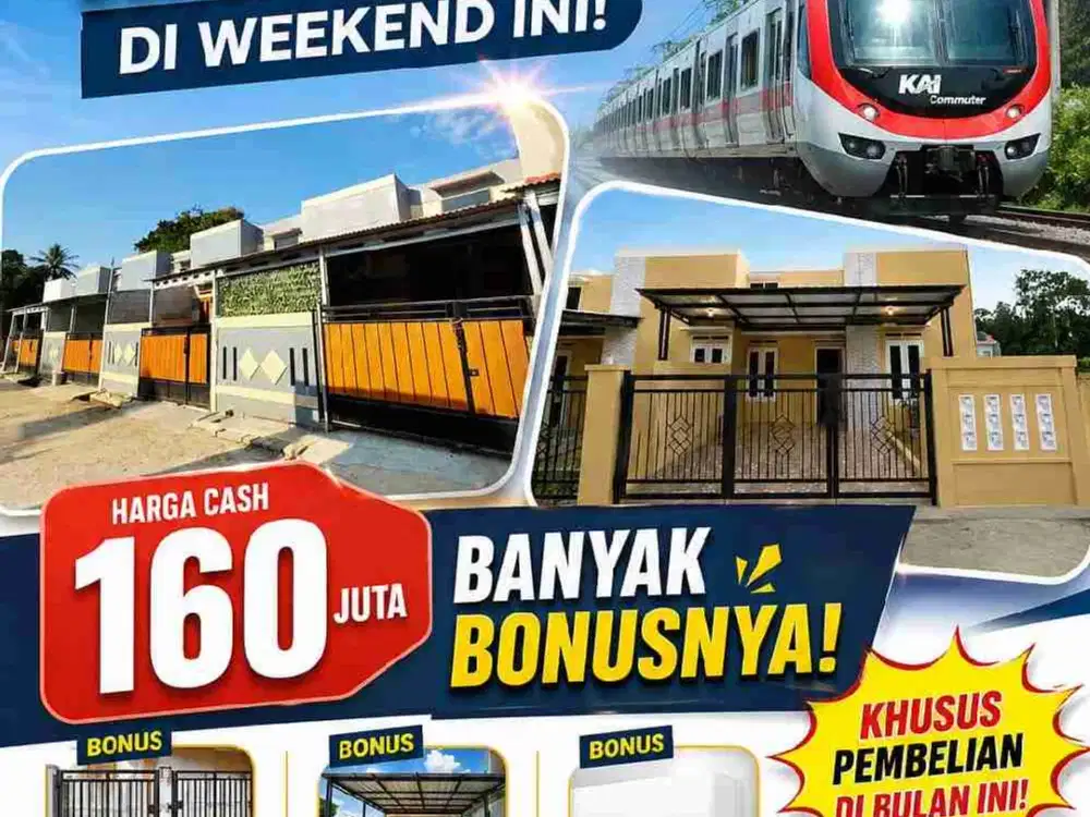 Free Aja, Pagar, Canopy, Air Satelit, Toren Lokasi Hanya 5 Menitan Ke Stasiun Cilejit 160jt Sudah All in