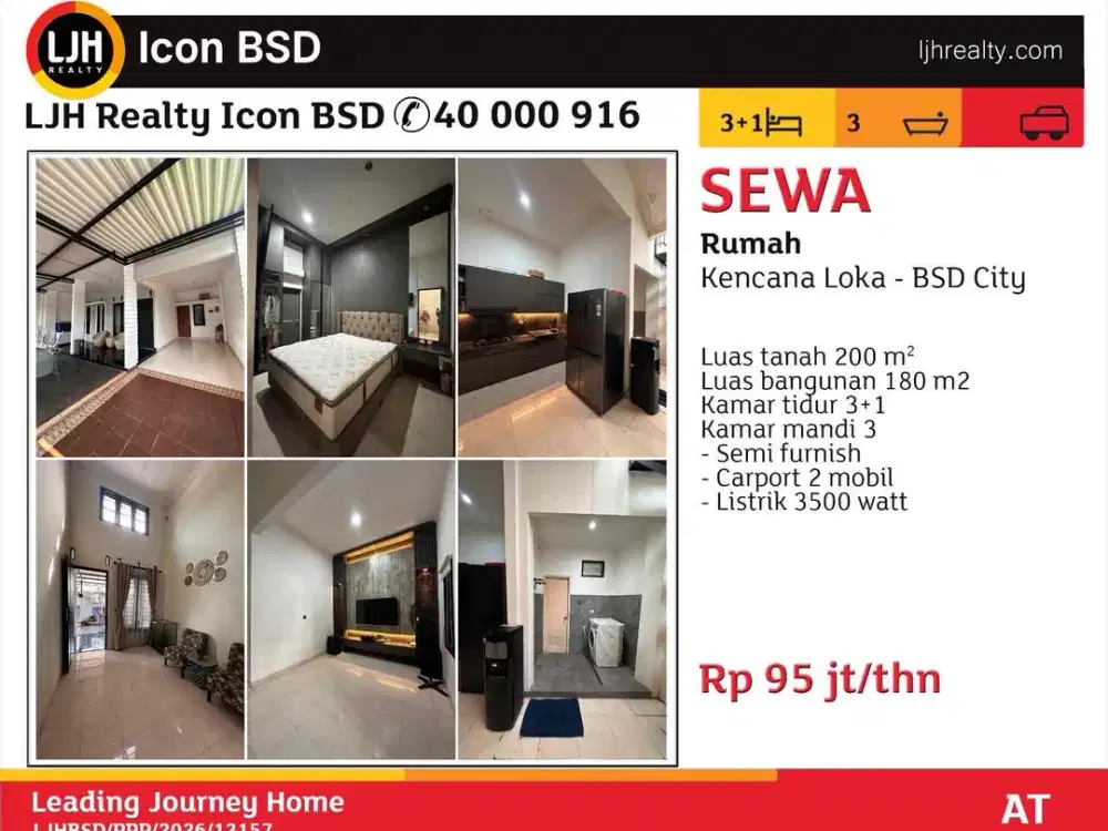 Rumah furnished di Kencana Loka BSD