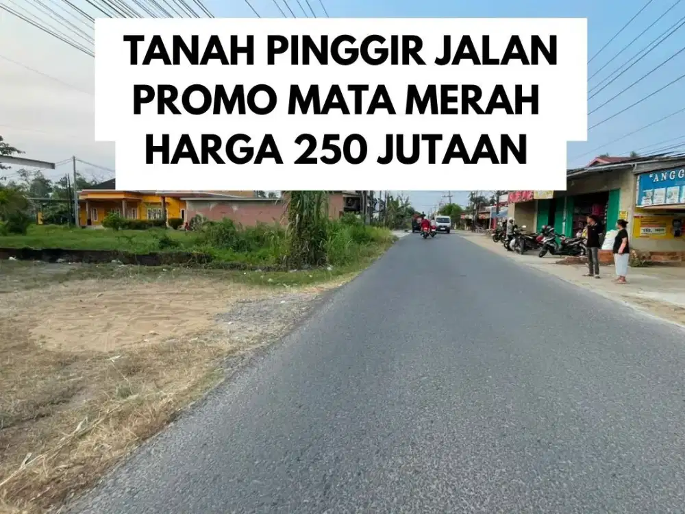 Tanah Pinggir Jalan Mata Merah Harga Promo