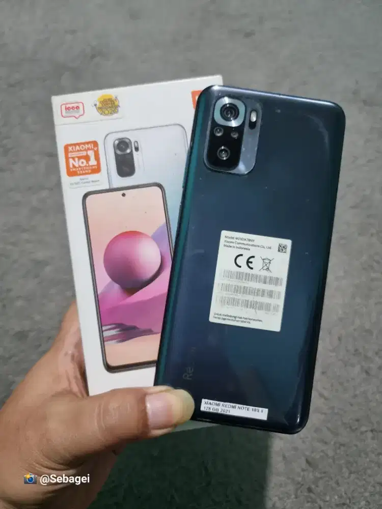 Xiaomi Redmi Note 10S NFC Ram 8+5/128GB Murah Siap Pake (Lok Cicaheum)