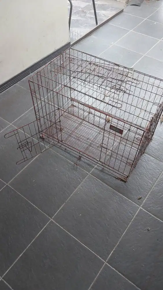 Kandang Kucing Besar Besi Lipat Bekas - Kokoh & Masih Layak Pakai