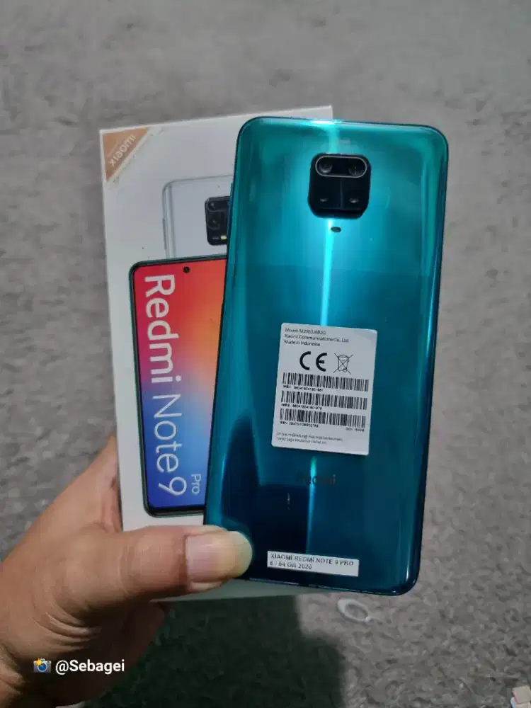 Xiaomi Redmi Note 9 Pro NFC Ram 6+1/64GB Murah Siap Pake(Lok Cicaheum)