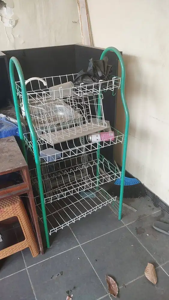 Rak Piring Besi 5 Susun Bekas - Kokoh & Masih Bagus