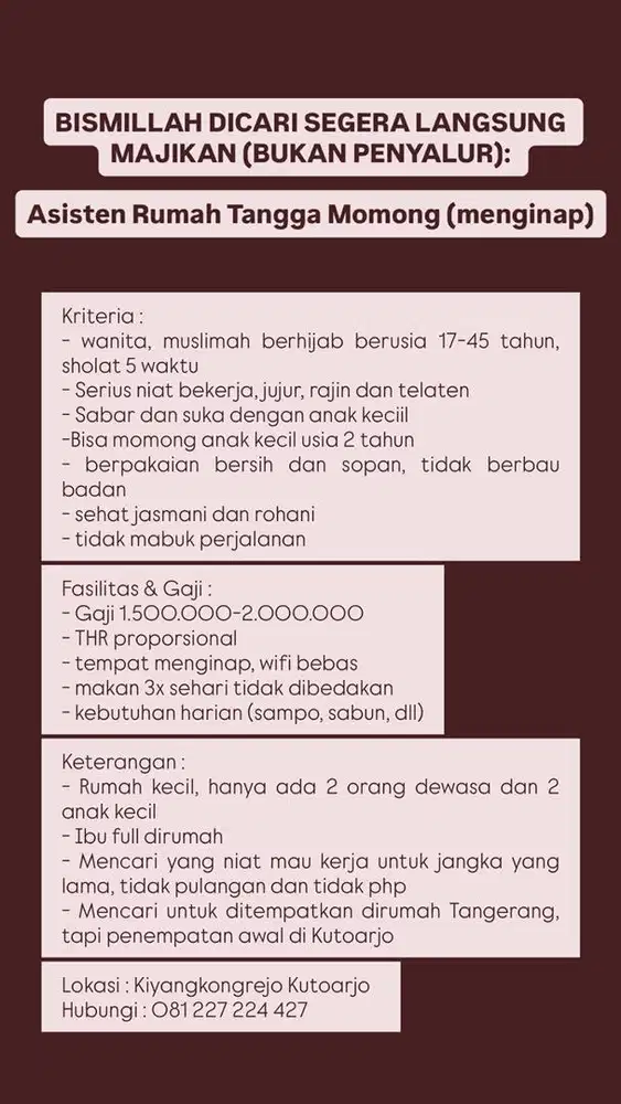 LOKER ART MOMONG MENGINAP